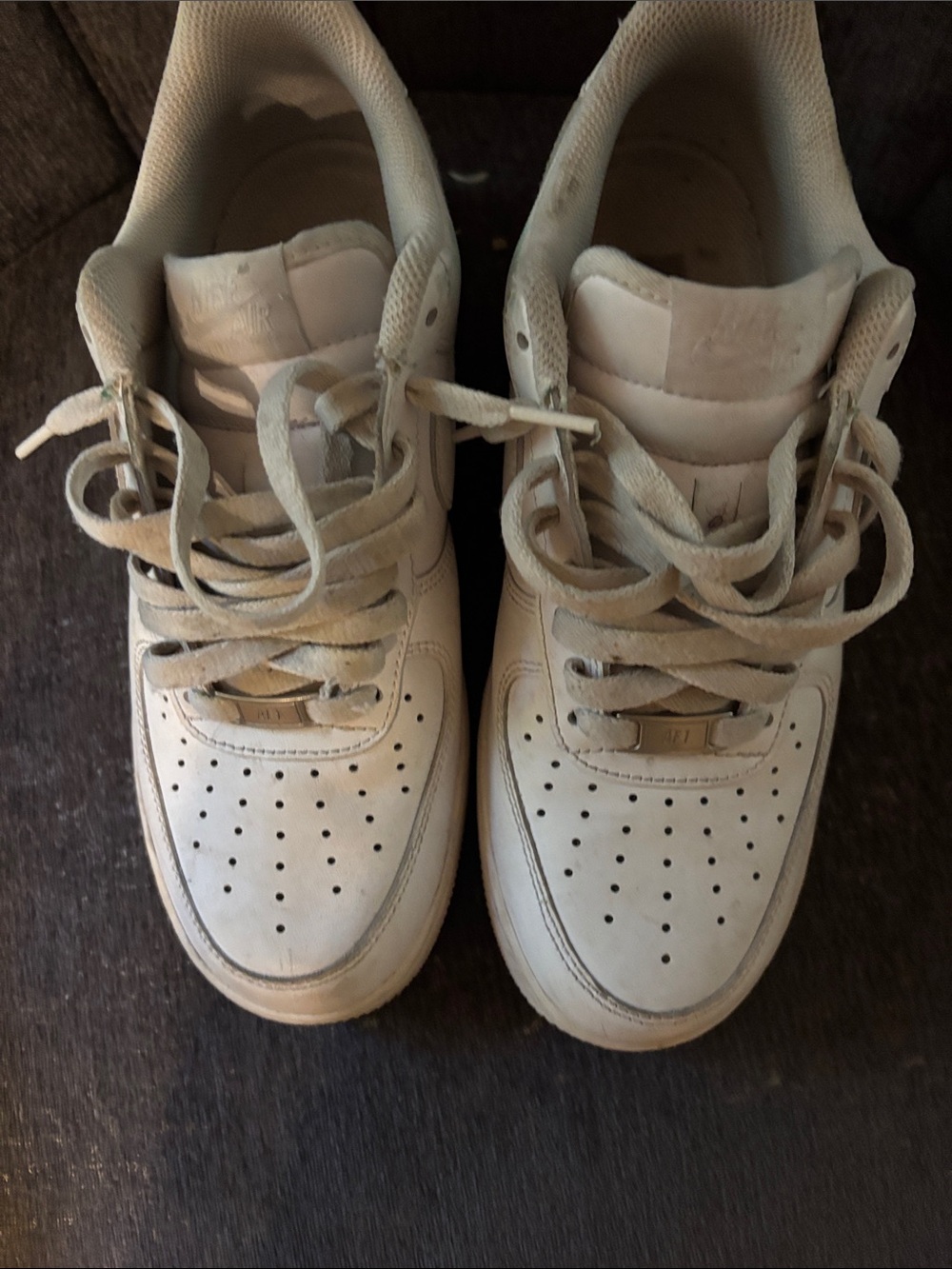 Nike Kids White Low-Top Sneakers